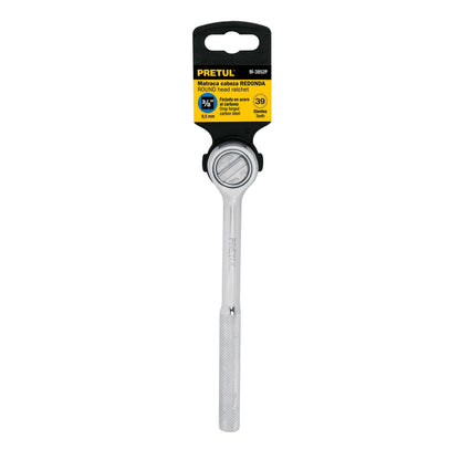 Matraca cuadro 3/8pulg cabeza redonda