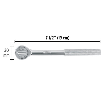 Matraca cuadro 3/8pulg cabeza redonda