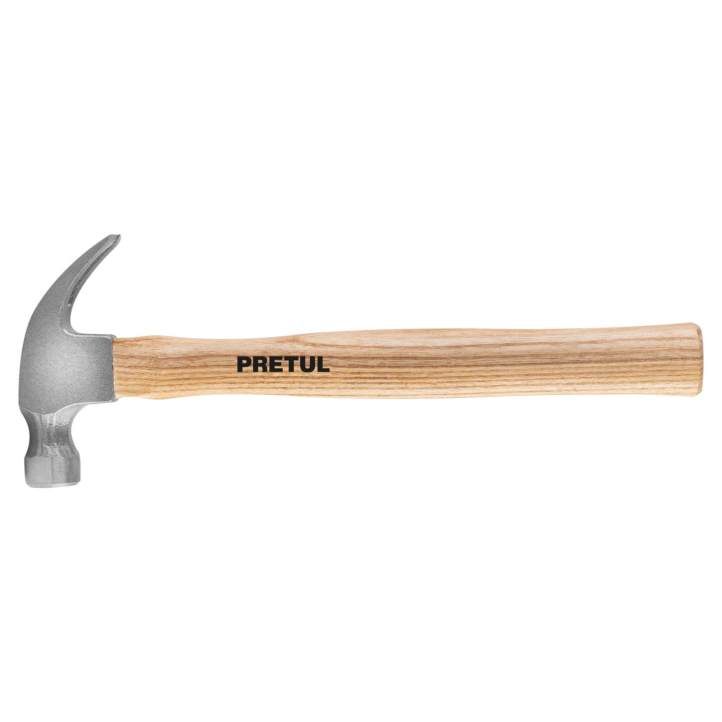 Martillo semipulido de 7 oz con uña curva y mango de madera