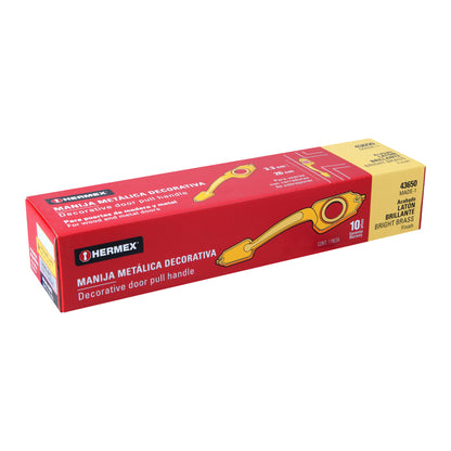 Chapetón metálico para puerta acabado latón brillante