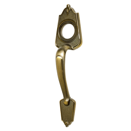 Chapetón metálico para puerta acabado latón antiguo