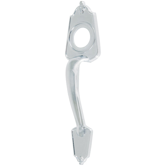 Chapetón metálico para puerta acabado cromo mate