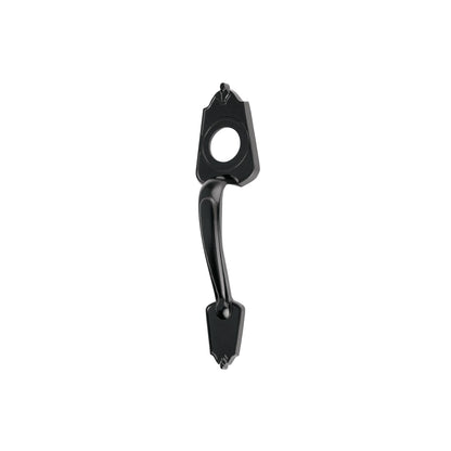 Chapetón metálico para puerta, acabado negro