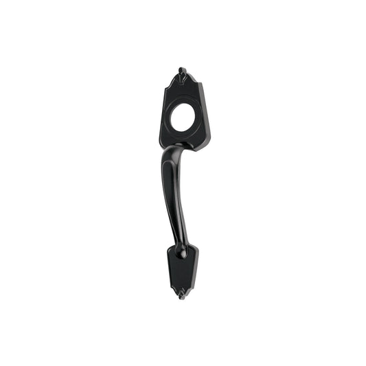Chapetón metálico para puerta, acabado negro