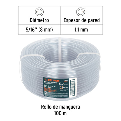 Mangueras industriales rollos de 100 m