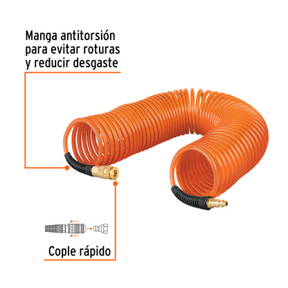 Manguera resorte compresor 15.2 m
