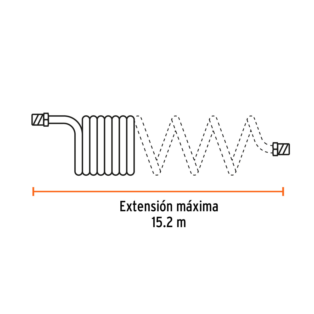 Manguera resorte compresor 15.2 m