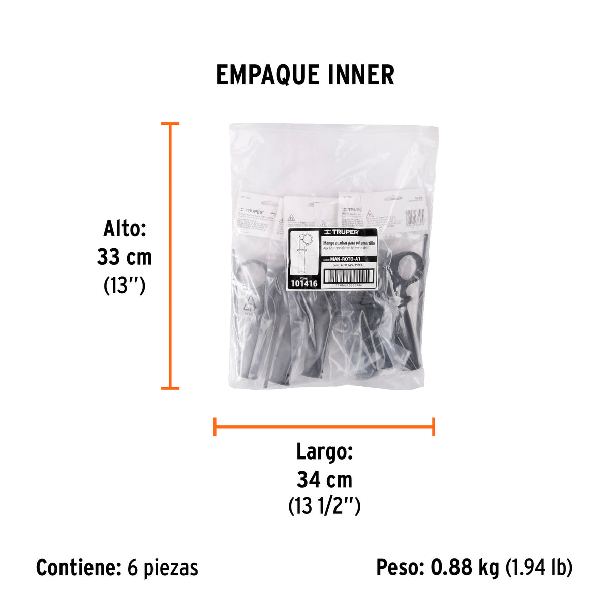 Mango para ROTO-1/2A7 ROTO-1/2A8 ROTO-1/2A9 - SKU 101416