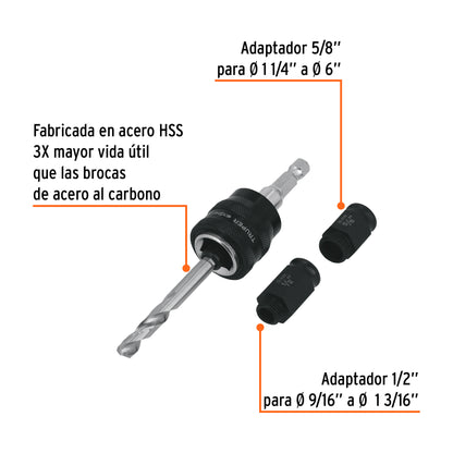 Mandril de cambio rápido con adaptadores y broca, EXPERT · vista 2
