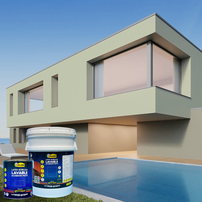 Pintura látex Pluss mate acrílica lavable para interior y exterior