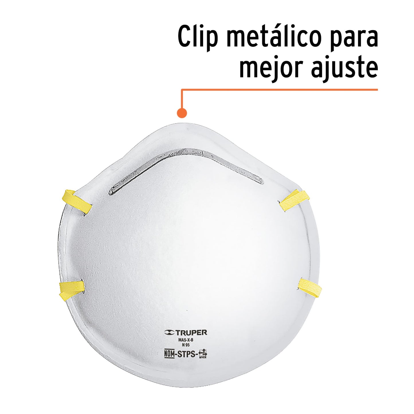Respiradores N95 para polvos con 2 piezas
