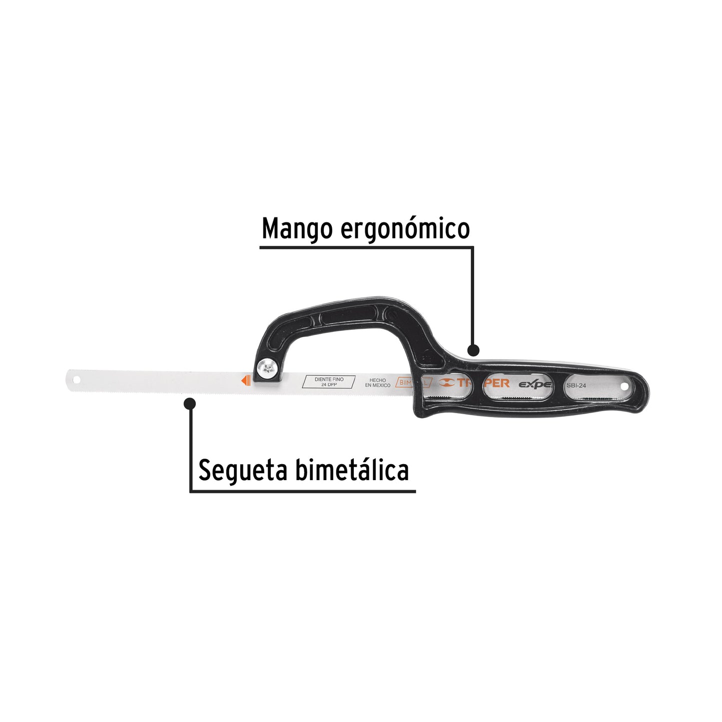 Mini sierra de arco de 12" de plástico
