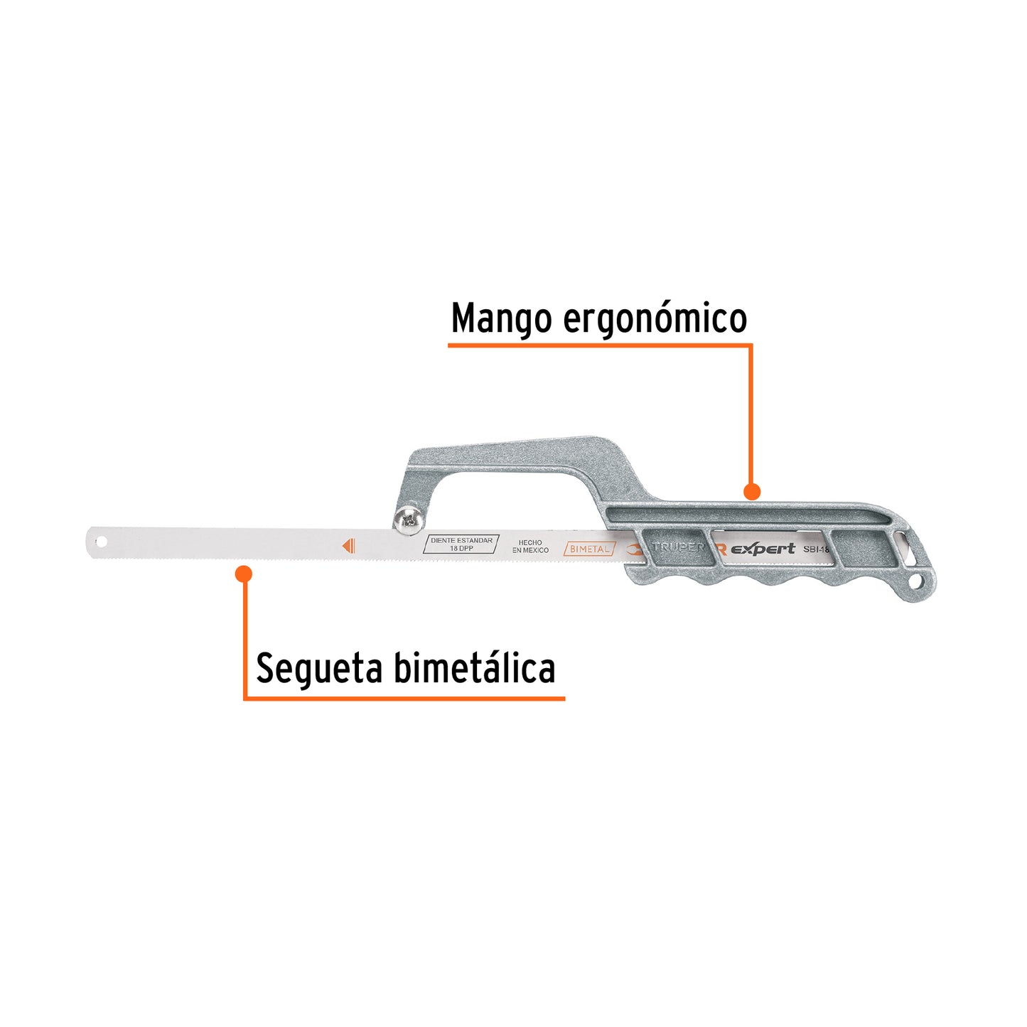 Mini sierra de arco de 12" de aluminio