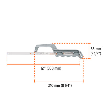 Mini sierra de arco de 12" de aluminio