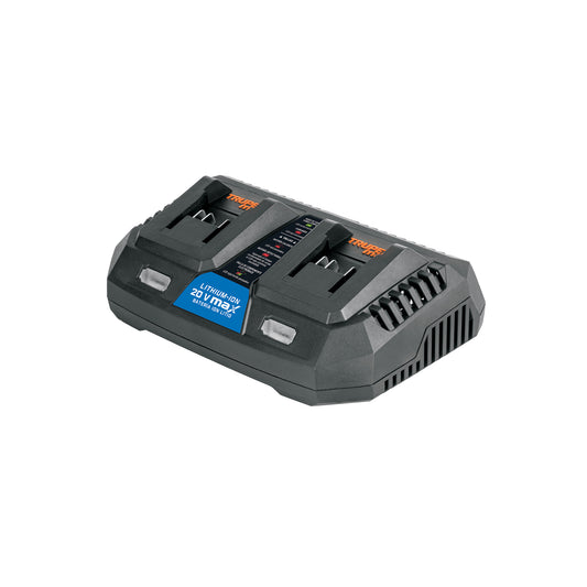 Cargador dual de baterías de ion litio de 20 V