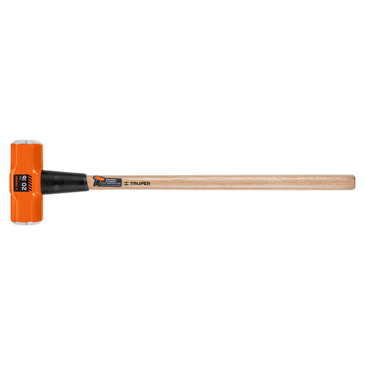 Marro octagonal de 20 libras con mango de madera de 90 cm