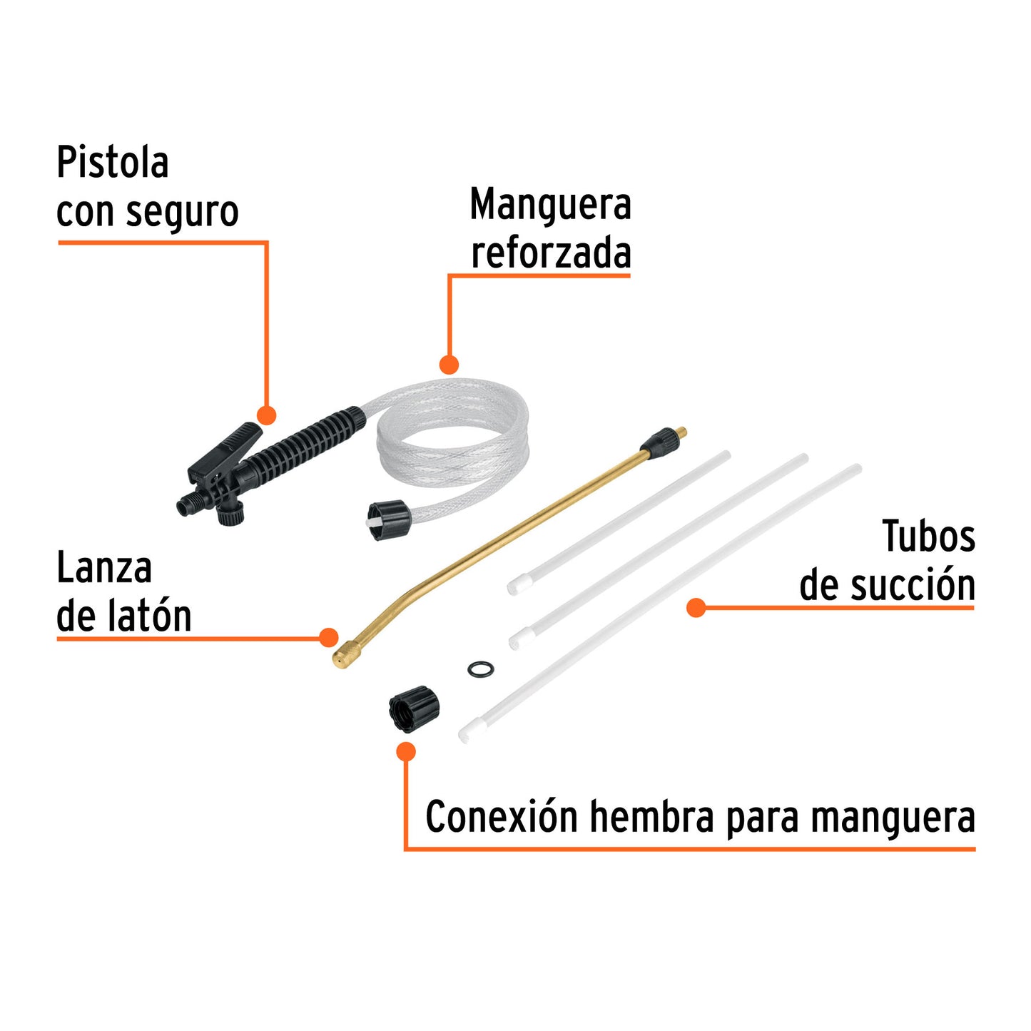 Manguera y dosificador de repuesto para FUT-3, 5 y 7