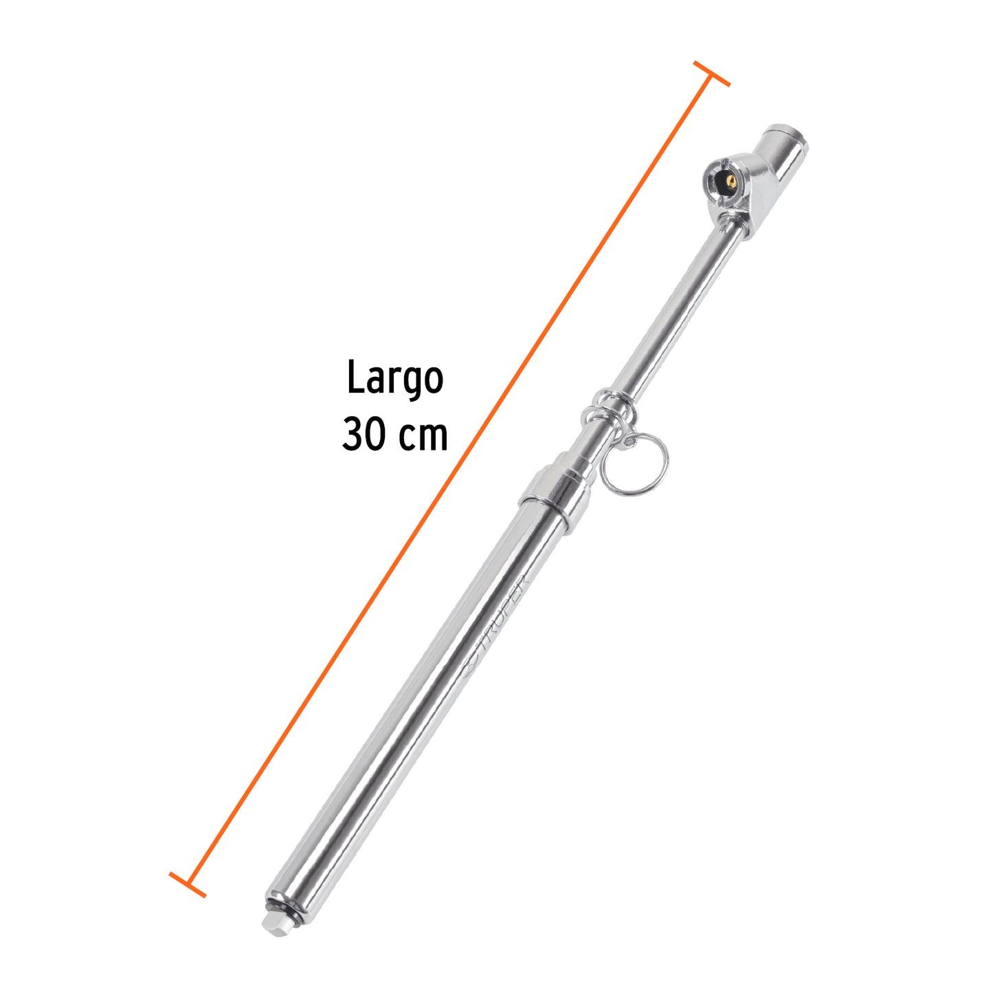 Calibrador de aire para llantas de 150 PSI con cabeza doble