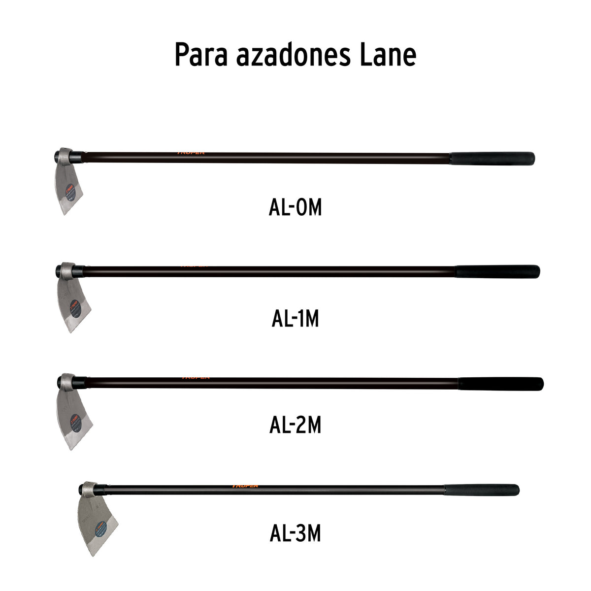 Mango de fibra 54" para azadones lane y martillo · vista 2
