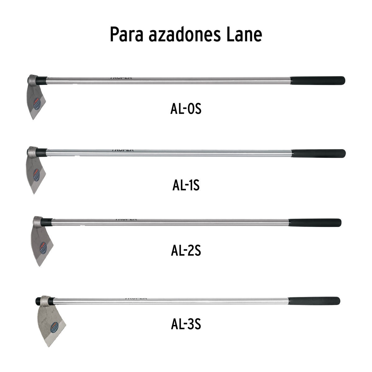 Mango de fibra 54" para azadones lane y martillo · vista 4