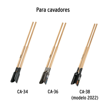 Mango de madera, repuesto para CA-34/36/38, 48" · vista 3