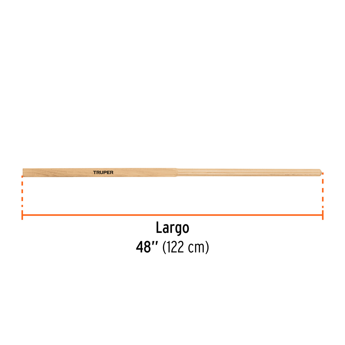Mango de madera, repuesto para CA-34/36/38, 48" · vista 2