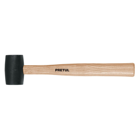 Mazo de hule de 8 oz con mango de madera