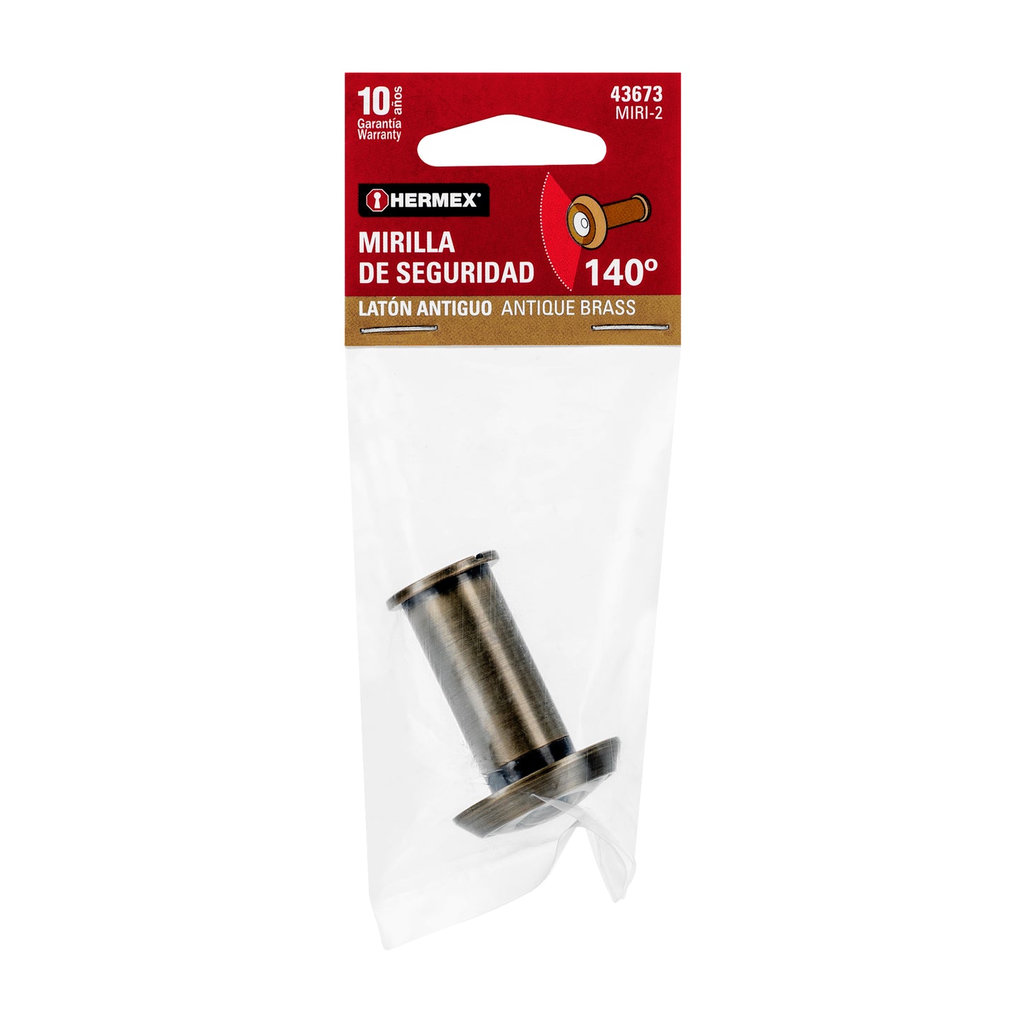 Mirilla de seguridad acabado latón antiguo