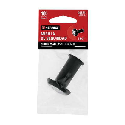 Mirilla de seguridad, 180°, lente de vidrio, negro mate · vista 6