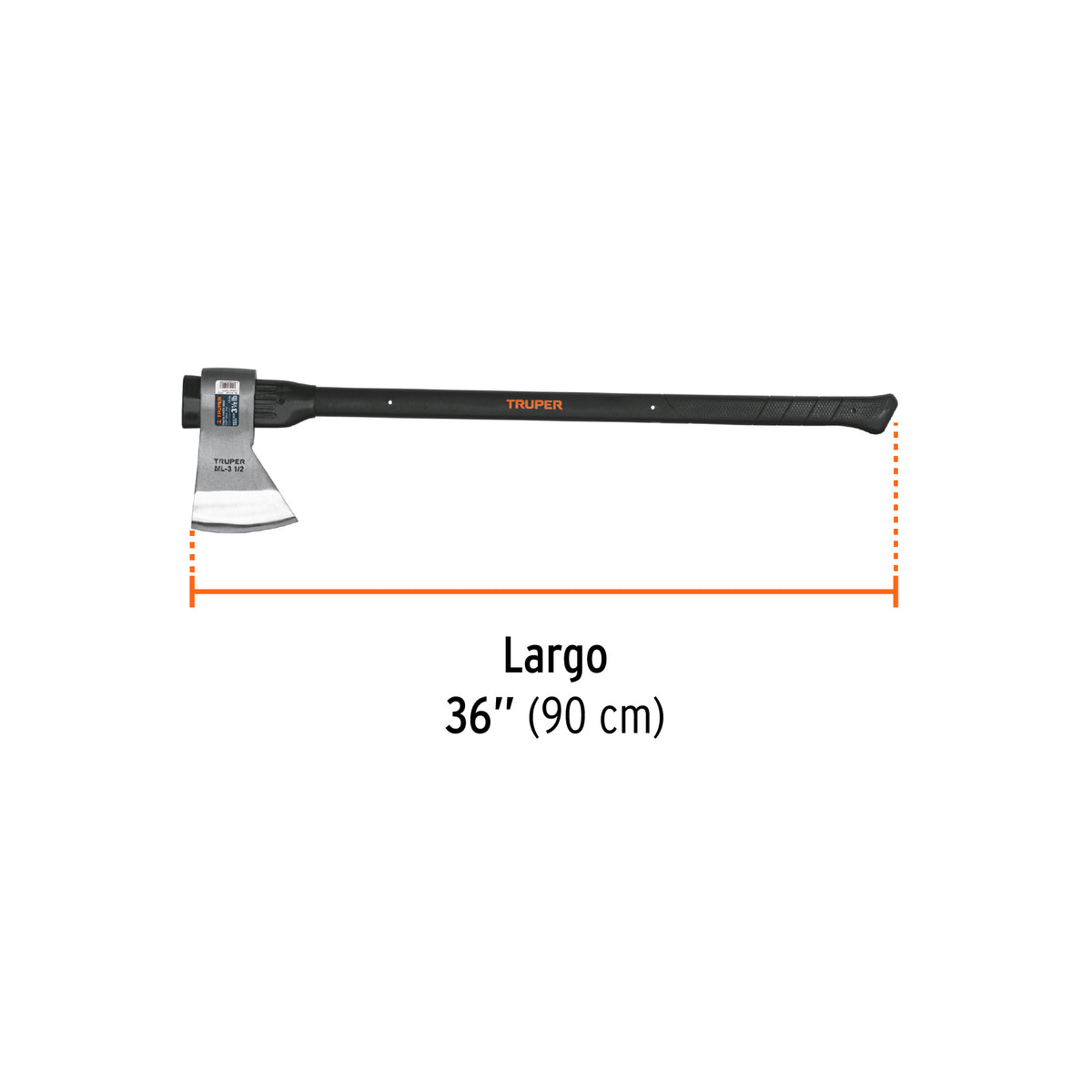 Hacha media labor 3-1/2 lb mango fibra