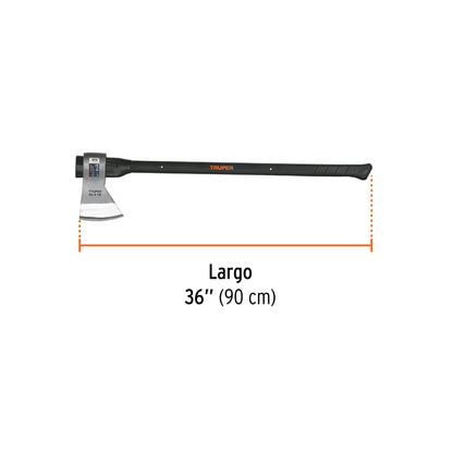 Hacha media labor 3-1/2 lb mango fibra