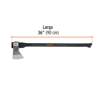 Hacha media labor 3 lb mango fibra