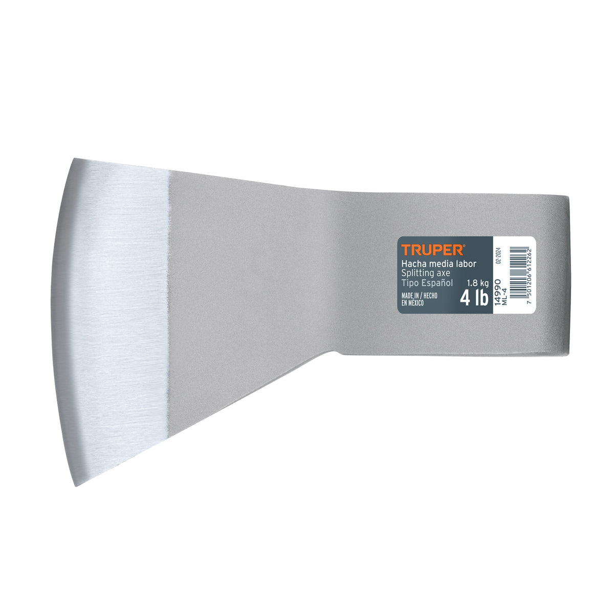 Hacha media labor 4 lb sin mango