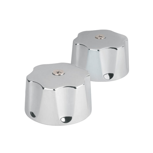 Juego de manerales hexagonales metálicos para lavabo y fregadero