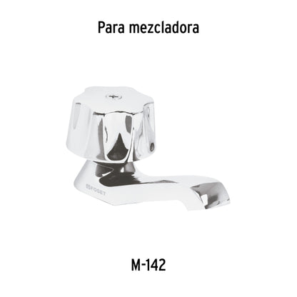 Maneral hexagonal metálico para lavabo y fregadero modelo M-142
