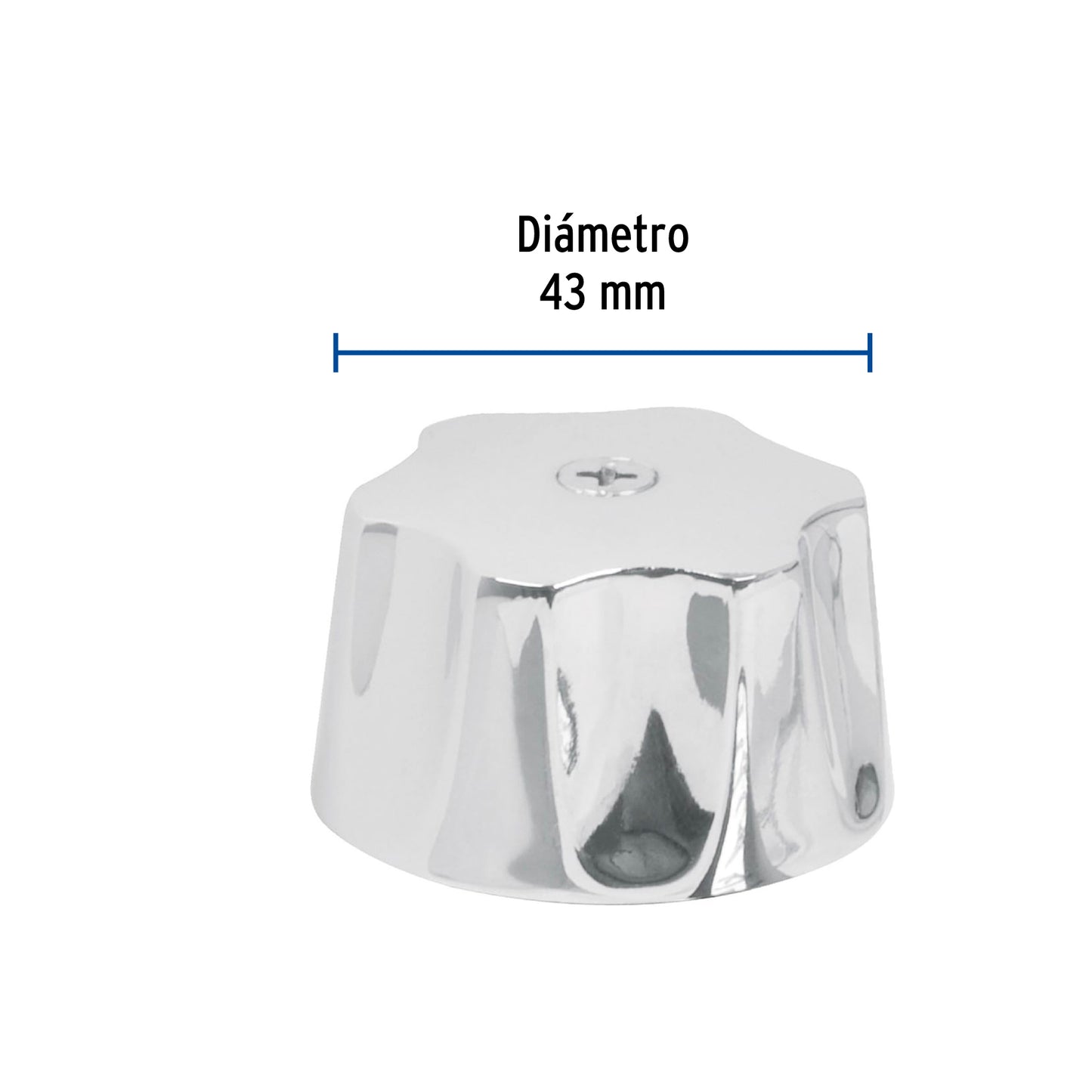 Maneral hexagonal metálico para lavabo y fregadero modelo M-142
