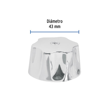 Maneral hexagonal metálico para lavabo y fregadero modelo M-142