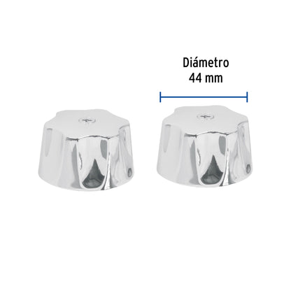 Juego de manerales hexagonales metálicos para lavabo y fregadero