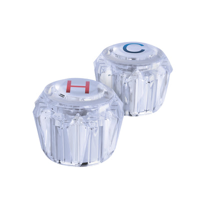 Juego de manerales acrílicos transparentes para lavabo y fregadero