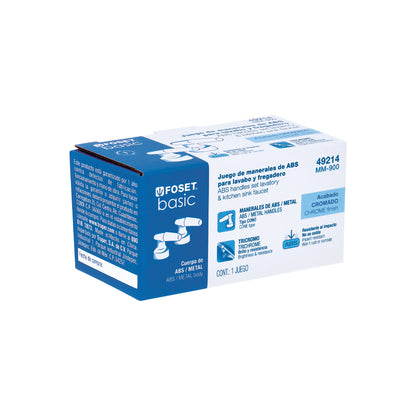 Juego de manerales tipo cono para lavabo y fregadero