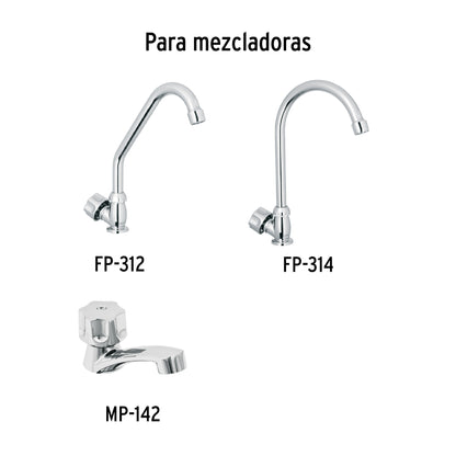Maneral hexagonal de repuesto para mezcladora plástic