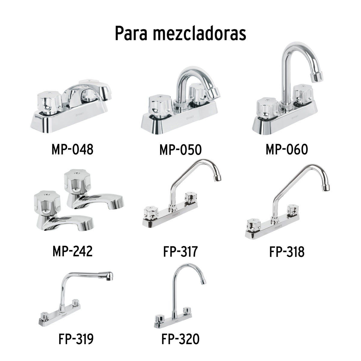 Juego de manerales hex de ABS p/lav-fregadero, cromo, Basic · vista 4