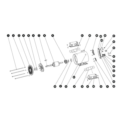 Motor eléctrico monofásico de 2 HP, alta velocidad · vista 5