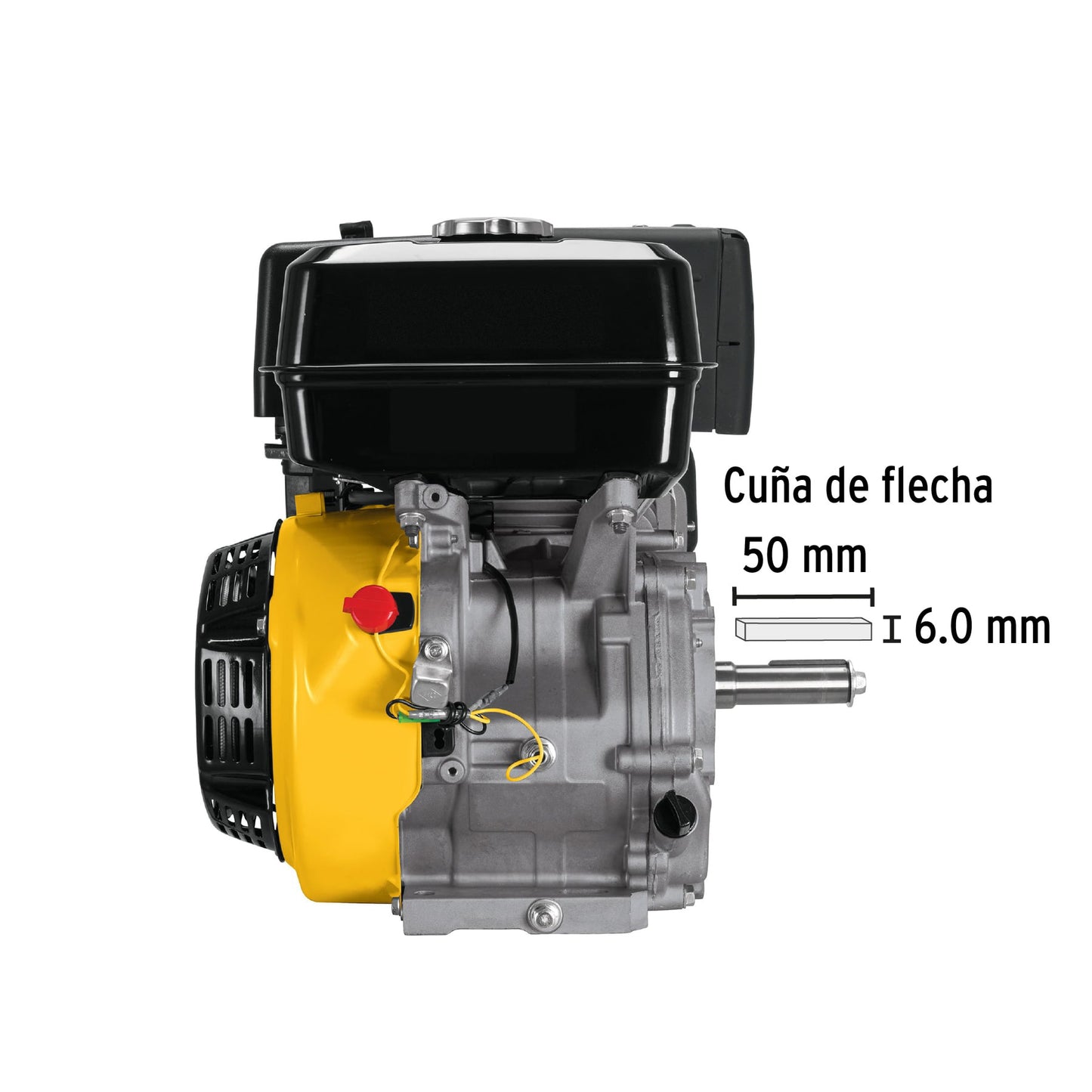 Motor a gasolina de 13 HP con sensor de aceite y arranque manual