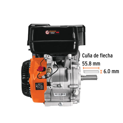 Motor a gasolina de 13 HP con sensor de aceite y arranque manual