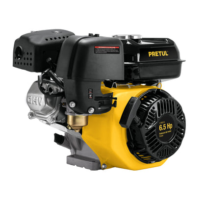 Motor a gasolina de 6.5 HP con sensor de aceite y arranque manual
