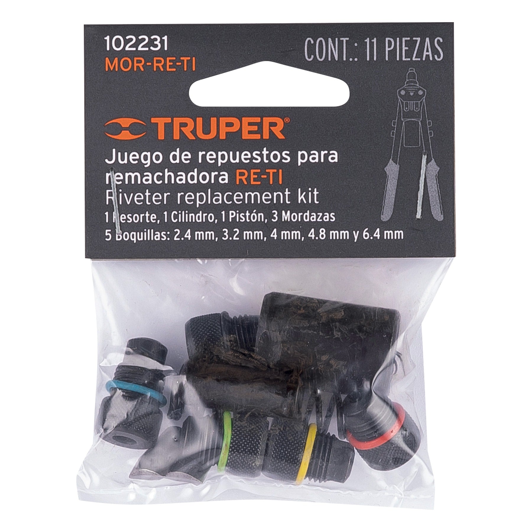 Kit de refacciones y mordazas RE-TI - SKU 102231