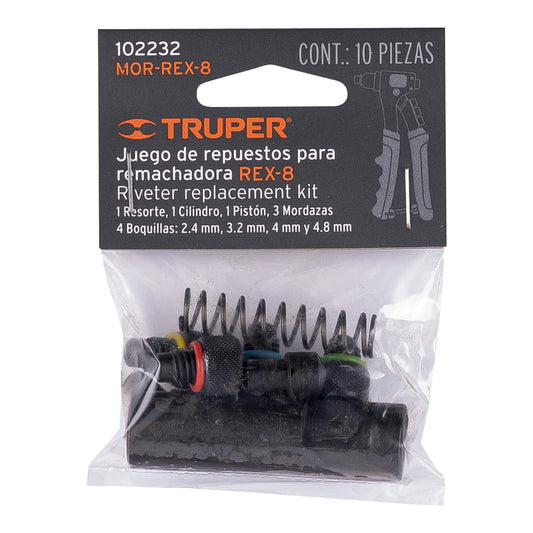 Kit de refacciones y mordazas REX-8 - SKU 102232