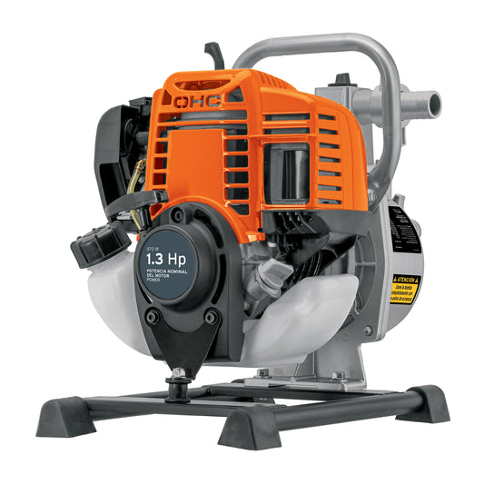 Motobomba autocebante de 1 pulgada por 1 pulgada a gasolina de 1 1/3 HP agrícola