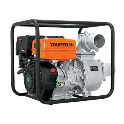 Motobomba autocebante de 4 pulgadas por 4 pulgadas a gasolina de 9 HP agrícola